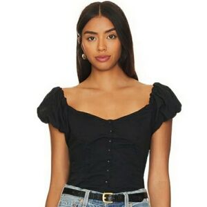 Angel Bubble Sleeve Cami in Jet Black Nation LTD (revolve)